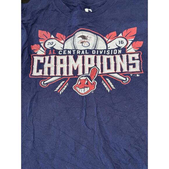 Vintage Tees - MLB Cleveland Indians 2016 AL Central Playoffs Graphic Tee*SZ L - Picture 2 of 5